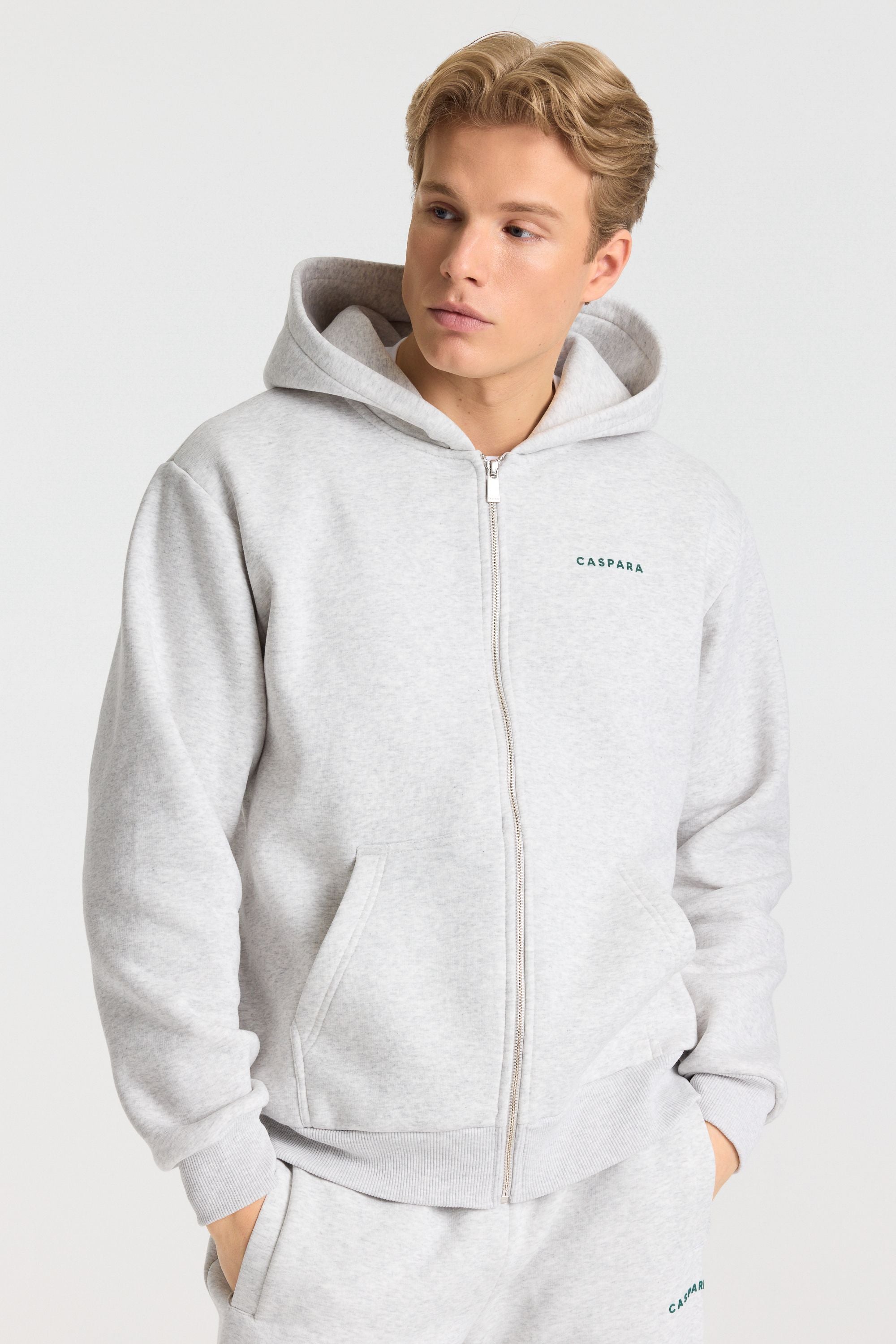 M. Cosmo Zip Hoodie - Grey melange